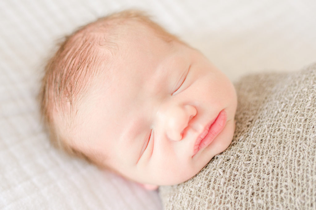 Close up of baby sleeping