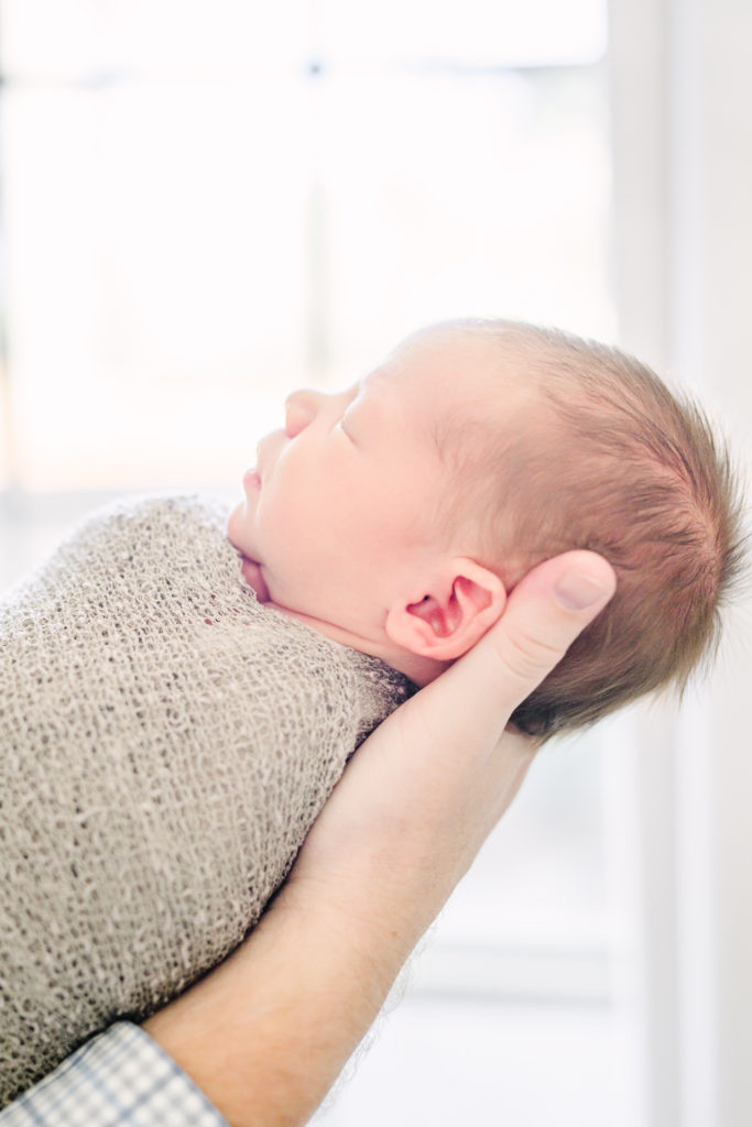 Side profile of baby