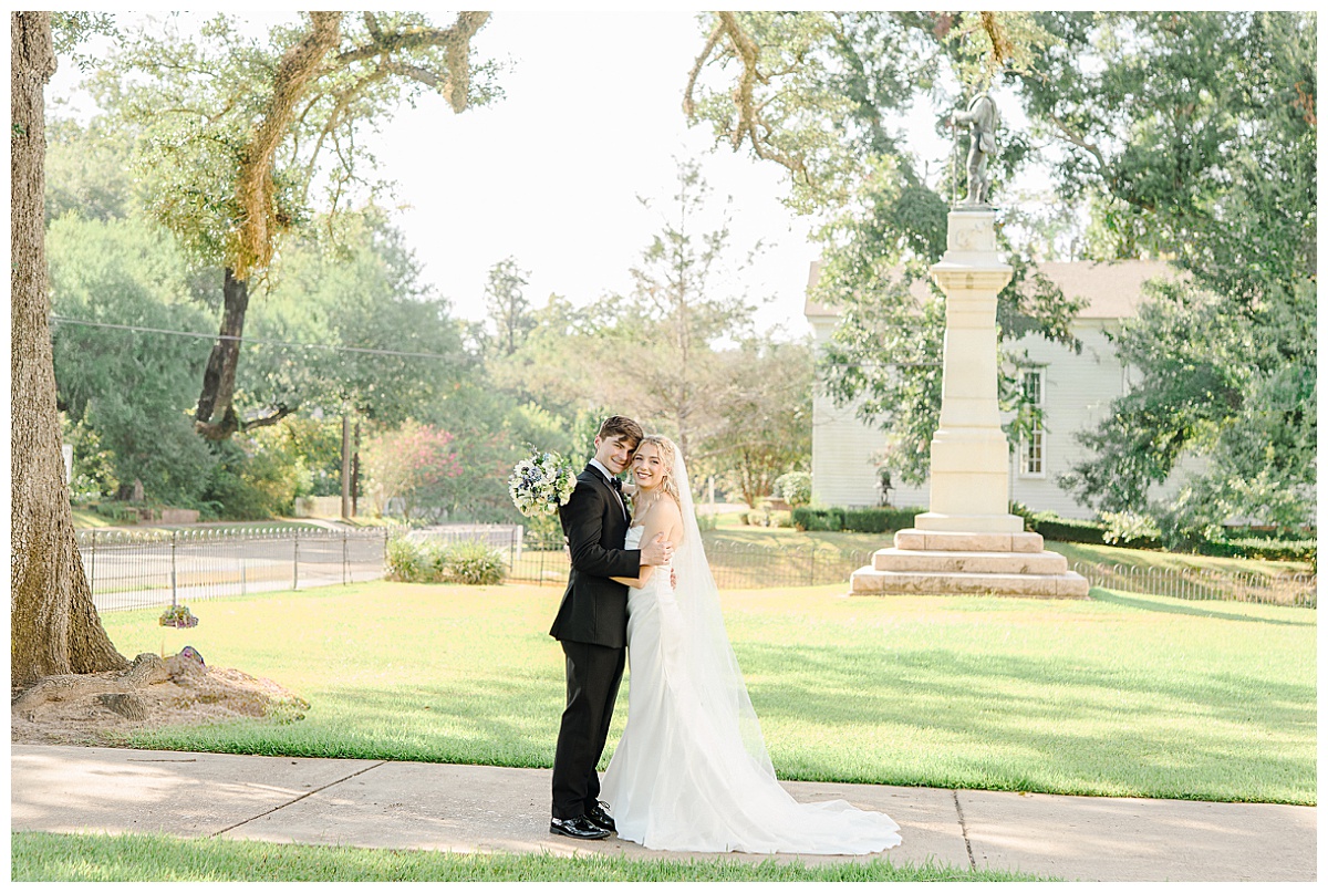 Anna and John Parker’s wedding portraits at The Raymond Venue in Raymond, Mississippi.